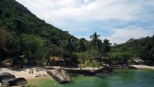 House on the island Jaguanum in Rio de Janeiro